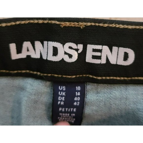 Lands End Jeans Richland Wash Hidden Control Panel Size 10P DH107 - Picture 7 of 10